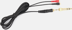 Headphone cable with 3.5mm and 6.3mm plug